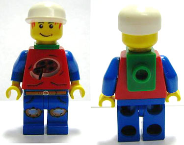 LEGO Minifigure-Xtreme Stunts Pepper Roni with Neck Bracket-Island Xtreme Stunts-IXS003A-Creative Brick Builders